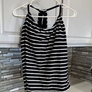 Target Black and White Striped Swim Camisole